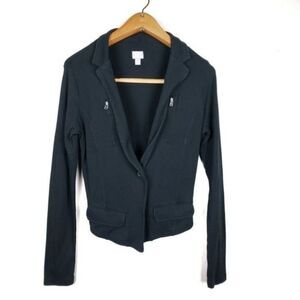 Converse One Star casual black single button front jacket